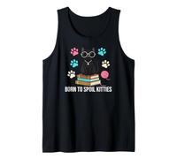 Black Cat Lover Born To Spoil Kitties Canotta