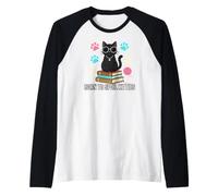 Black Cat Lover Born To Spoil Kitties Maglia con Maniche Raglan