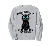 Black Cat Meme Ci Interessa Club Wdnc Funny Women Girl Cat Felpa
