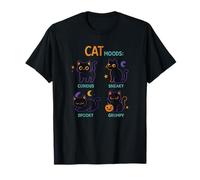 Black Cat Moods Black Cat Animal Owner Maglietta