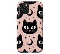 Black Cat Moon Magic Cute Halloween Witchcore Look Custodia per iPhone 11 Pro