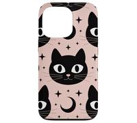 Black Cat Moon Magic Cute Halloween Witchcore Look Custodia per iPhone 13 Pro