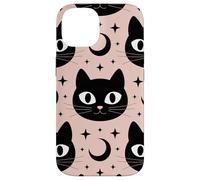 Black Cat Moon Magic Cute Halloween Witchcore Look Custodia per iPhone 14
