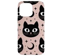 Black Cat Moon Magic Cute Halloween Witchcore Look Custodia per iPhone 14 Pro Max