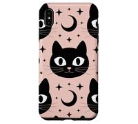 Black Cat Moon Magic Cute Halloween Witchcore Look Custodia per iPhone XS Max