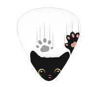 Black Cat Plettri per chitarra 12 pezzi, plettri acustici essenziali spessi e sottili per studenti 0,46 0,96 0,71 M