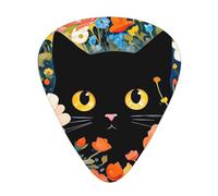 Black Cat Plettri per chitarra 12 pezzi, plettri acustici essenziali spessi e sottili per studenti 0,46 0,96 0,71 M