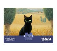 Black Cat Puzzle 1000 Pezzi Regalo Per Amore E Amico Cute Pet Perfetto Per Appassionati Di Puzzle Esperti Per Adulti E Bambini A Partire Da 12 Anni70x50cm/1000pcs