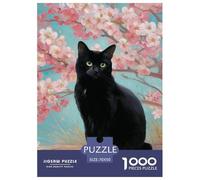 Black Cat Puzzle 1000 Pezzi Regalo Per Amore E Amico Cute Pet Perfetto Per Appassionati Di Puzzle Esperti Puzzle Classico Per Adulti E Bambini Dai 14 Anni70x50cm/1000pcs