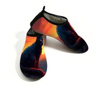 Black Cat Sunset - Scarpe da acqua per donne e uomini, ad asciugatura rapida, leggere, per spiaggia, Multi, 41/42 EU