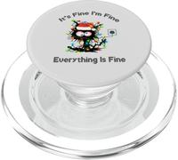 Black Cat Tree It's Fine I'm Fine Everything Is Fine Maglione PopSockets PopGrip per MagSafe