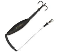 Black Cat Vaschetta per la pesca del pesce gatto 80 cm - 1 Worm Pop Up Rig con U Pose
