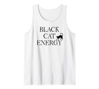 Black Cat Witch Energy Black Cat Halloween Cute Witchy Cat Canotta