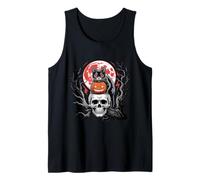 Black Cat Zucca Halloween Hallows Night Horror Skull Canotta