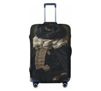 Black Cats Dressed in abbigliamento formale del XIX secolo, copertura elastica per bagagli da viaggio, antipolvere, antigraffio, adatta per valigie da 56-61 cm