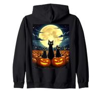 Black Cats Halloween Mistico Cat Party Costume Felpa con Cappuccio