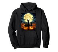 Black Cats Halloween Mistico Cat Party Costume Felpa con Cappuccio