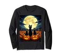 Black Cats Halloween Mistico Cat Party Costume Maglia a Manica