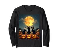Black Cats Halloween Zucca infestata Patch Party Costume Maglia a Manica