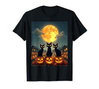 Black Cats Halloween Zucca infestata Patch Party Costume Maglietta