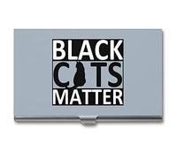 Black Cats Matter - Custodia per biglietti da visita, professionale, tascabile, per uomini e donne, Stile:, Taglia unica, MHXYZHW