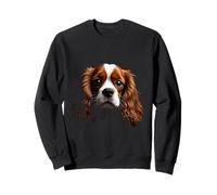 Black Cavalier King Charles Spaniel Cane Cavalier Face Felpa