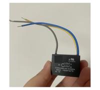 Black CBB61 1.5uF+2.5uF 3 Wires 250V 50/60Hz Capacitor For Ceiling Fan AUOQKQUT(One Size)