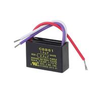 Black CBB61 1.5uF+2.5uF 3 Wires 250V 50/60Hz Capacitor For Ceiling Fan ZDVHOMCB