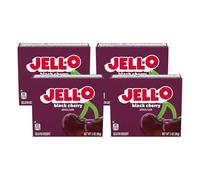 Black Cherry Sugar-Free Gelatin, 0.3 Ounce Box (Pack of 4)