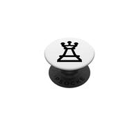 Black Chess Queen costume scacchi club PopSockets PopGrip Adesivo
