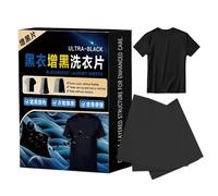 Black Clothes Dye Sheets,10 Pieces Safe Long Lasting | Black Clothes Darkening Tablets - for Costume Restoration Home Dyeing Project Uniform Refresh Workwear Maintenance
