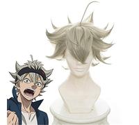 Black Clover Anime Cosplay Asta Gridelin Parrucca corta Cosplay Fibra resistente al calore Parrucche Cosplay Prop + Parrucca Cap