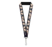 Black Clover Lanyard, Black Clover Asta Five Expression Blocks, Elastic