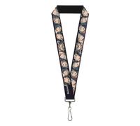 Black Clover Lanyard, Black Clover Asta Five Expression Blocks, Elastic