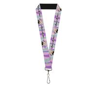 Black Clover Lanyard, Black Clover Chibi Noelle Hash Tag Pose and Logo Multi Col