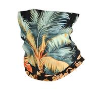 Black Coconut Trees 10 Scaldacollo Elastico Passamontagna Protezione UV Cerchietto per Capelli per Sports Pesca Donna 25X50Cm