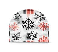 Black Cod Buffalo Plaid Fiocchi di neve Natale Acrilico fioritura portatovaglioli per Picnic Bar Rustico autoportante portatovaglioli per cucina decorazione domestica per tavolo, cucina