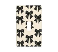 Black Coquette Archi Copertura Interruttore Luce Decorativo Singolo Toggle 1 Gang Piastra Da Parete per Cucina Agriturismo Camera Da Letto Bagno Arte Decor
