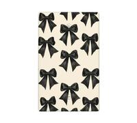 Black Coquette Bows, piastra da parete vuota con interruttore singolo, copertura decorativa per interruttore della luce, 1 banda, per cucina, camera da letto, bagno, dimensioni 11,4 x 7 cm