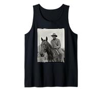 Black Cowboy Pride Western History Vintage Rider Donne Uomini Canotta