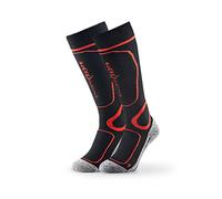 Black Crevice 43-46 - Calze da sci da uomo, 1 paio, colore: Nero/Rosso