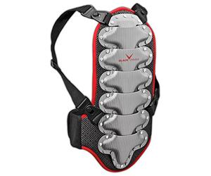 Black Crevice Bcr035572-Br-152 Paraschiena, Unisex Bambini, Nero/Rosso, 152