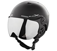 Black Crevice BCR140198-BW-1_Matt Black/White_54-57 - Casco da Sci, 54-57, Colore: Matt Black/White