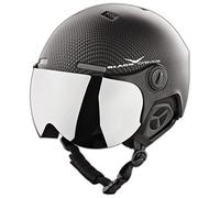 Black Crevice BCR140198-CW-1_Black Carbon/White_54-57 - Casco da Sci, 54-57, Colore: Black Carbon/White