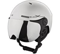 Black Crevice BCR140198-SB-2_Matt Silver/Black_58-61 - Casco da Sci, Colore: Matt Silver/Black