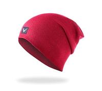 Black Crevice Berretto Unisex dal Design Sportivo I Berretto a Maglia in Taglia Unica di Stile (Taglia Unica, Rosso)