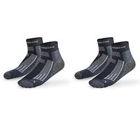 Black Crevice Merino Outdoorsocken Calzini da Outdoor, Corto-Nero/Bianco, 43-46 Unisex-Adulto