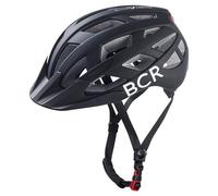 BLACK CREVICE Casco da bicicletta per adulti con luce LED dietro removibile I Casco per bici in diversi colori I Casco per uomo & donna I Casco da bici traspirante (M, Nero)