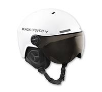 BLACK CREVICE Casco da sci Arlberg I Casco da sci con visiera stile pilota in diversi colori I Casco da sci Uomo & Donna I Casco da sci traspirante I Ricambio visiera incluso I Regolabile
