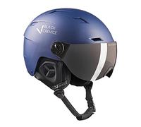 Black Crevice Casco da Sci con Visiera Kirchberg, Adulti (Unisex), Blu Navy, 2 = L (58-61 cm)
